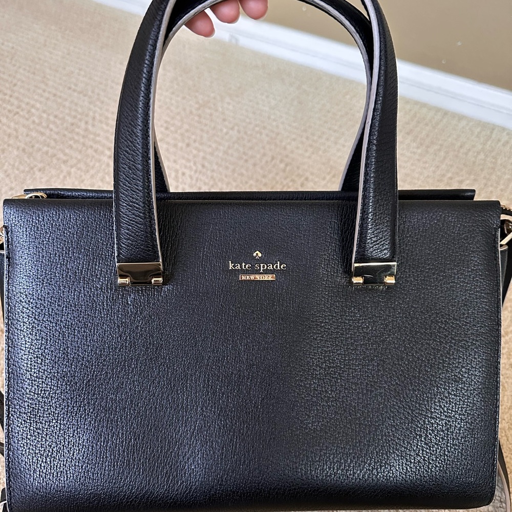 Kate Spade Black Leather shoulder/tote Handbag
